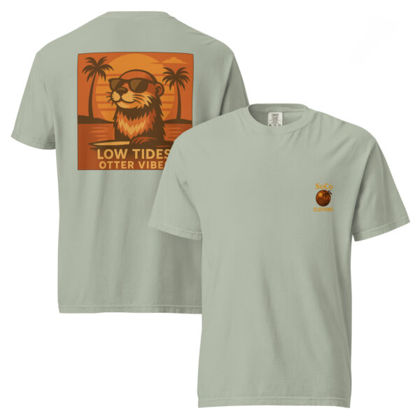 "Low Tides Otter Vibes" Comfort Colors® Tee from Southern Coast Clothing Co. - Image 5