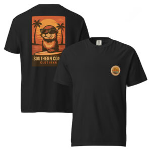 Vintage Retro Otter Comfort Colors® Tee from Southern Coast Clothing Co.