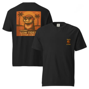 "Low Tides Otter Vibes" Comfort Colors® Tee from Southern Coast Clothing Co.
