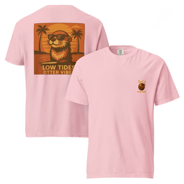 "Low Tides Otter Vibes" Comfort Colors® Tee from Southern Coast Clothing Co. - Image 7