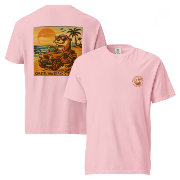 "Coastal Waves and Otter Days" Comfort Colors® Tee from Southern Coast Clothing Co. - Image 4