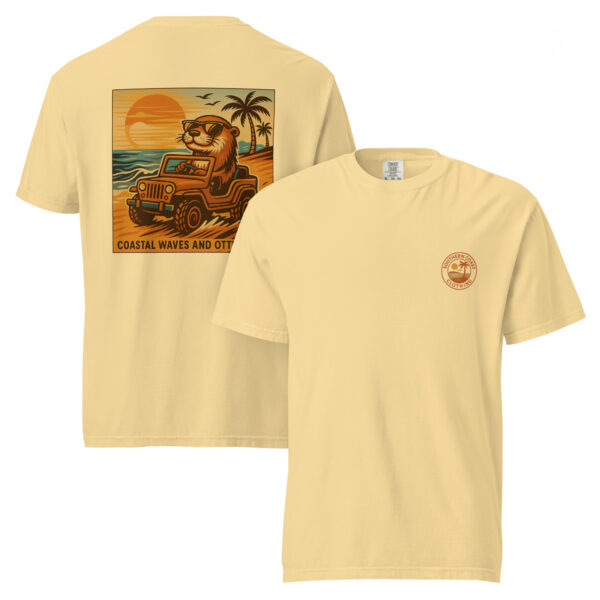 "Coastal Waves and Otter Days" Comfort Colors® Tee from Southern Coast Clothing Co. - Image 5