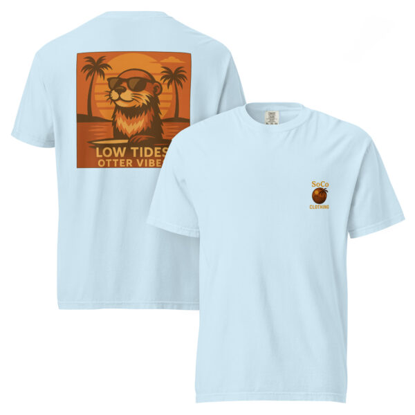 "Low Tides Otter Vibes" Comfort Colors® Tee from Southern Coast Clothing Co. - Image 8