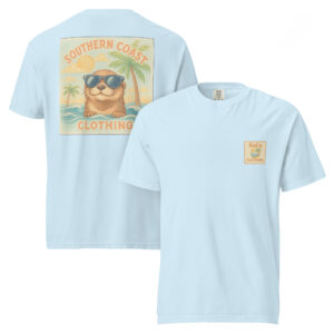 Playful Pastel Otter Comfort Colors® Tee from Southern Coast Clothing Co.