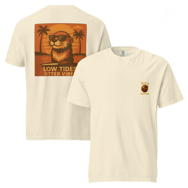 "Low Tides Otter Vibes" Comfort Colors® Tee from Southern Coast Clothing Co. - Image 9
