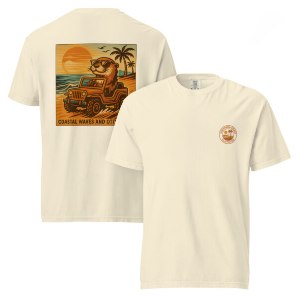 "Coastal Waves and Otter Days" Comfort Colors® Tee from Southern Coast Clothing Co. - Image 7