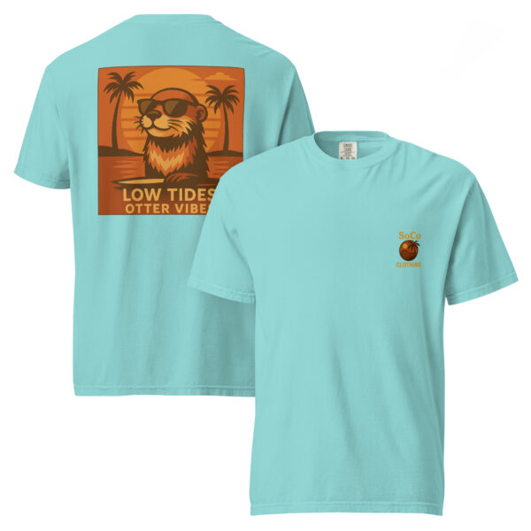 "Low Tides Otter Vibes" Comfort Colors® Tee from Southern Coast Clothing Co. - Image 6