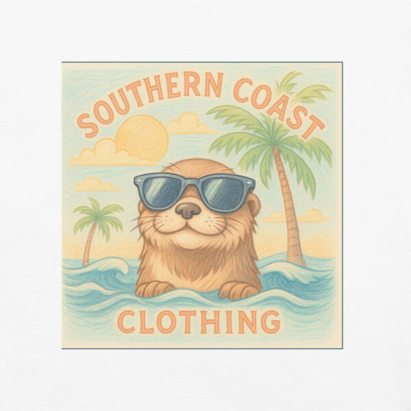 Playful Pastel Otter Comfort Colors® Tee from Southern Coast Clothing Co. - Image 5