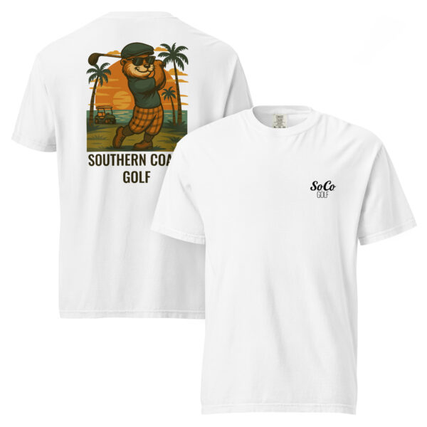Vintage Retro Otter Comfort Colors® Golf Themed Tee from Southern Coast Clothing Co. - Image 4