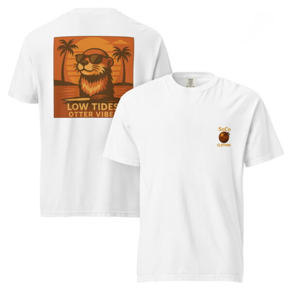 "Low Tides Otter Vibes" Comfort Colors® Tee from Southern Coast Clothing Co. - Image 10