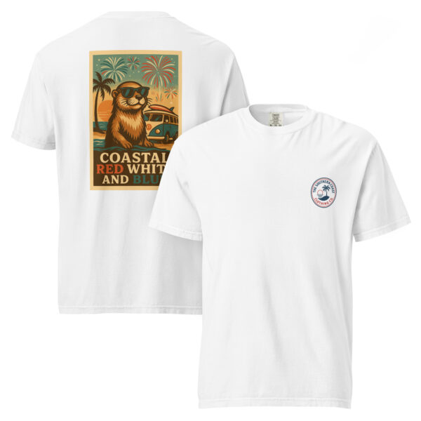 "Coastal Red White and Blue" Comfort Colors® Tee from Southern Coast Clothing Co. - Image 4