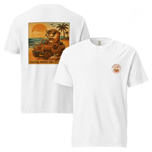 "Coastal Waves and Otter Days" Comfort Colors® Tee from Southern Coast Clothing Co. - Image 8