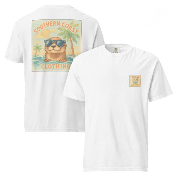 Playful Pastel Otter Comfort Colors® Tee from Southern Coast Clothing Co. - Image 9